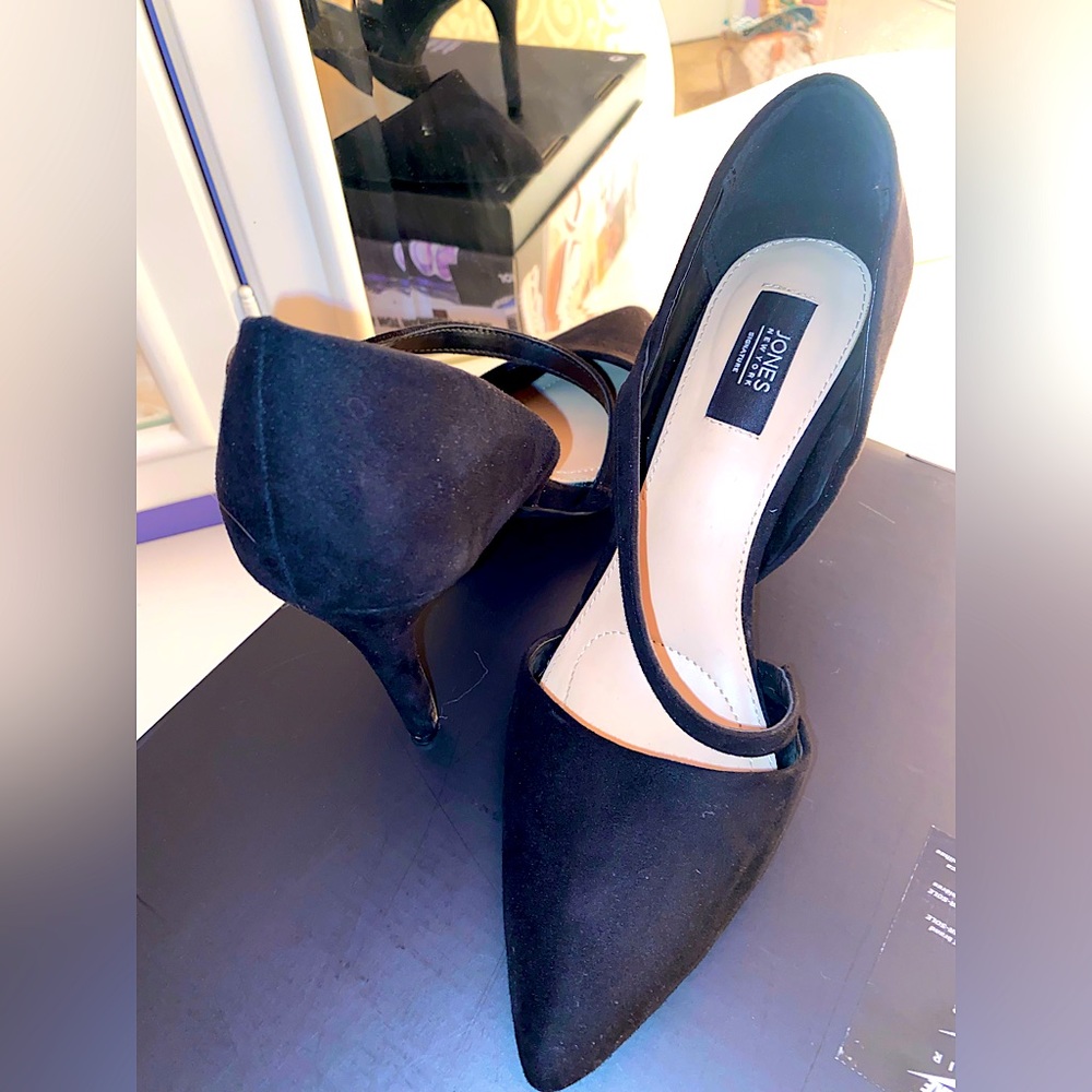 Black Suede Dress Heels